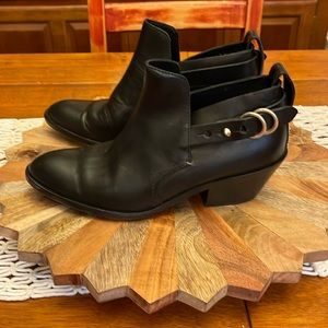 Rag & Bone Black Leather ankle boots size 38